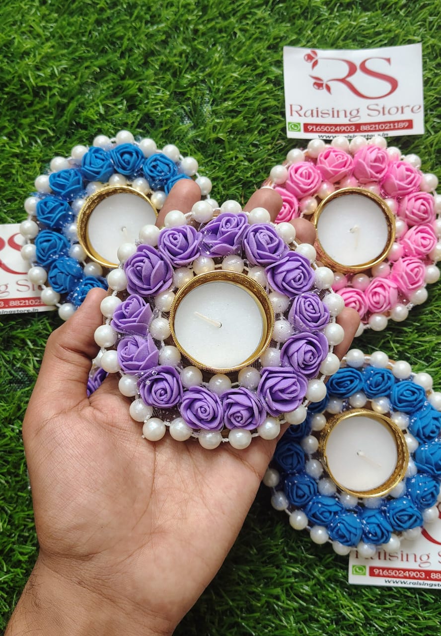 Foam Flower Tea Lights