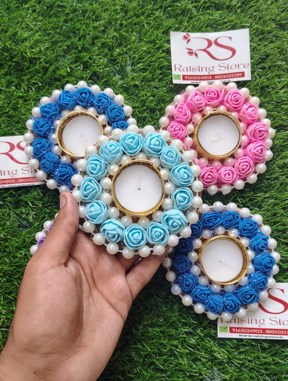 Foam Flower Tea Lights