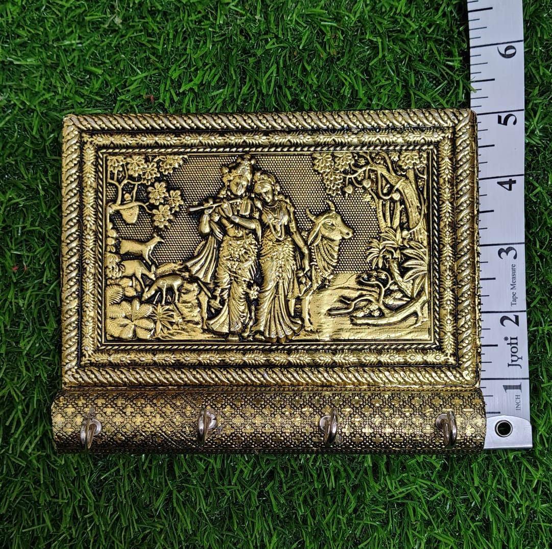 Meena Work Radha Krishna Key Holder