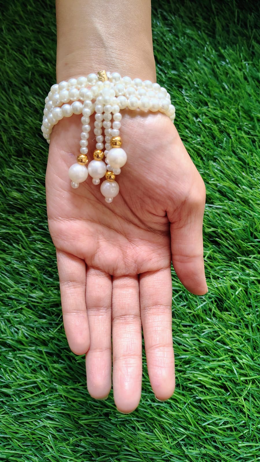 Green Kundan Bracelet