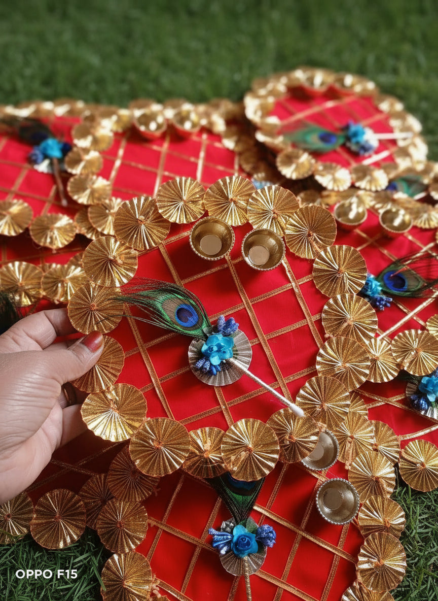 Gota roli chawal platter pack of 10