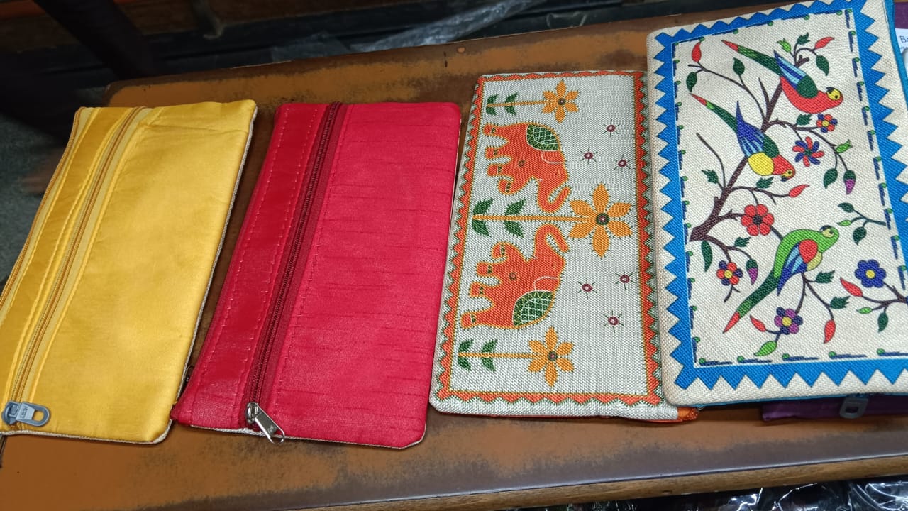 Beautiful elephant print pouch pack of 12