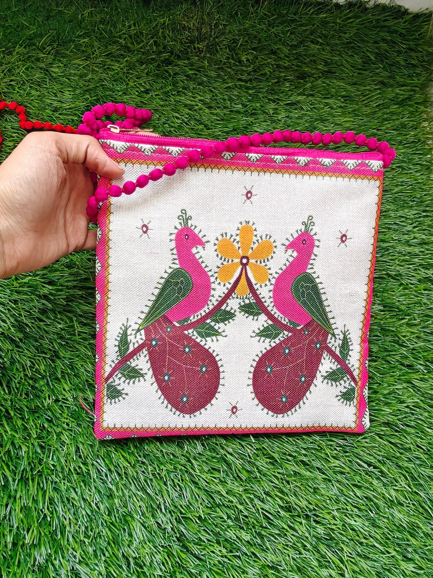 Digital print jute silling bag pack of 10