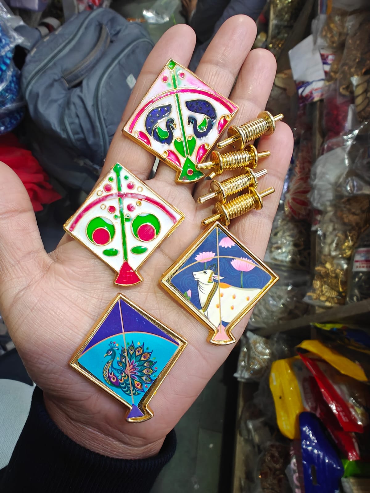 Acrylic kite with manjha pack of 20 pcs