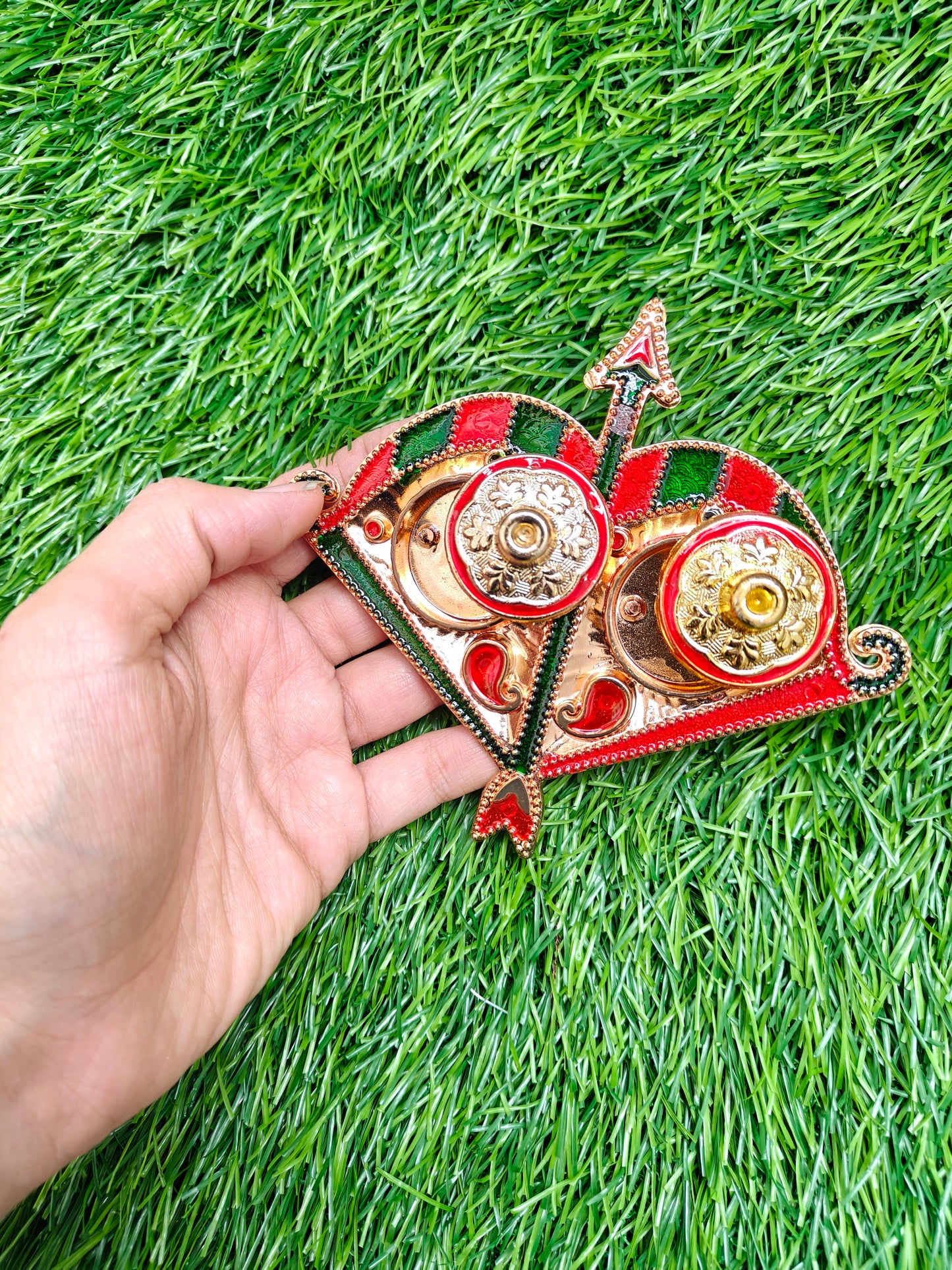 Dhanush shape Kumkum platter pack of 10