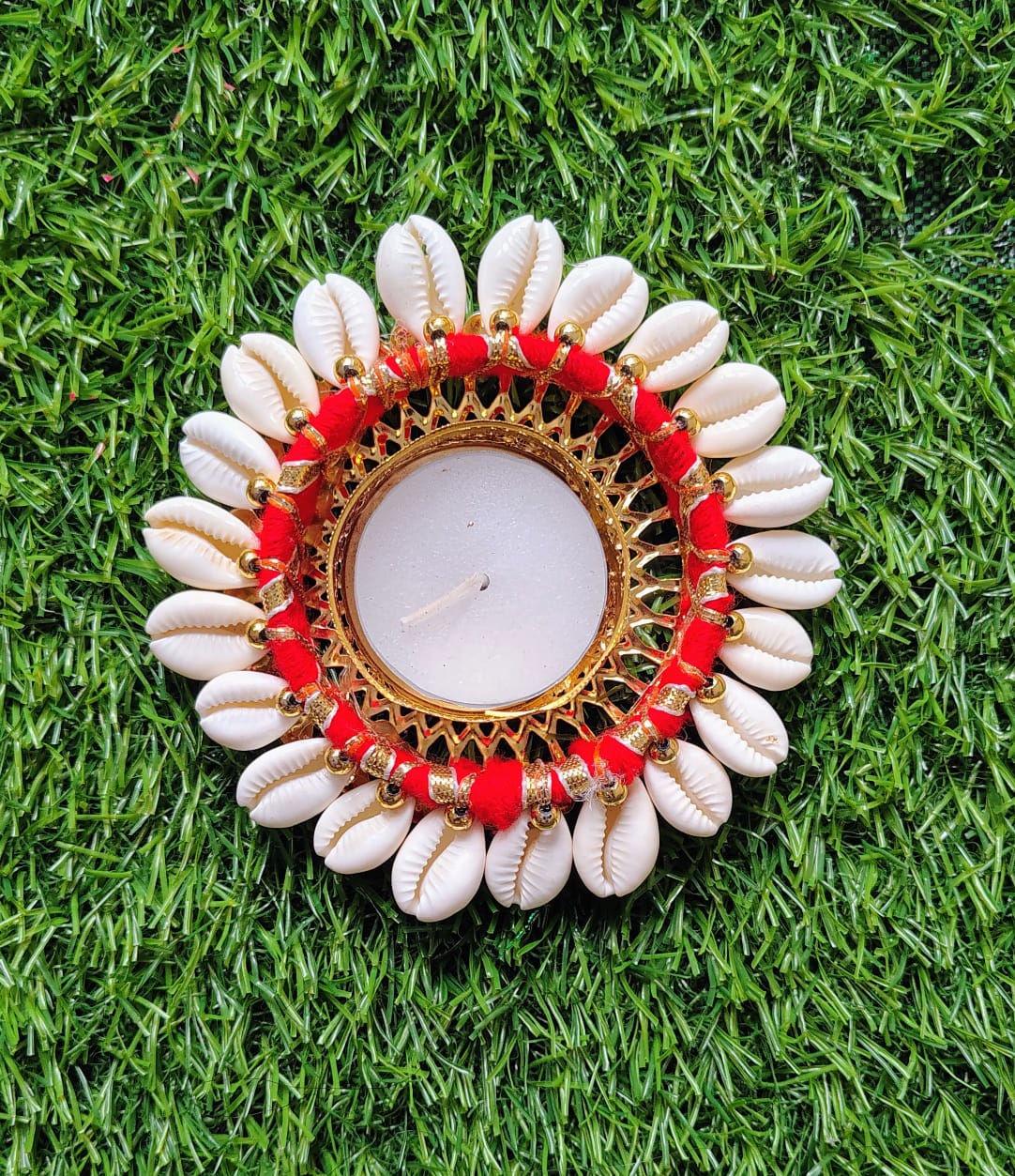 Shell tea Lights Pack of 2 Pcs