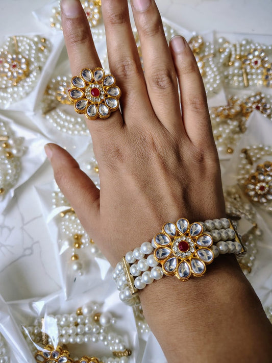 Red Kundan Combo Pcack Of 10
