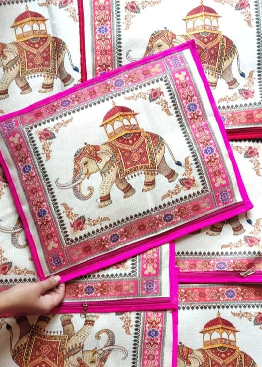Jute saree Cover Pack Of 6
