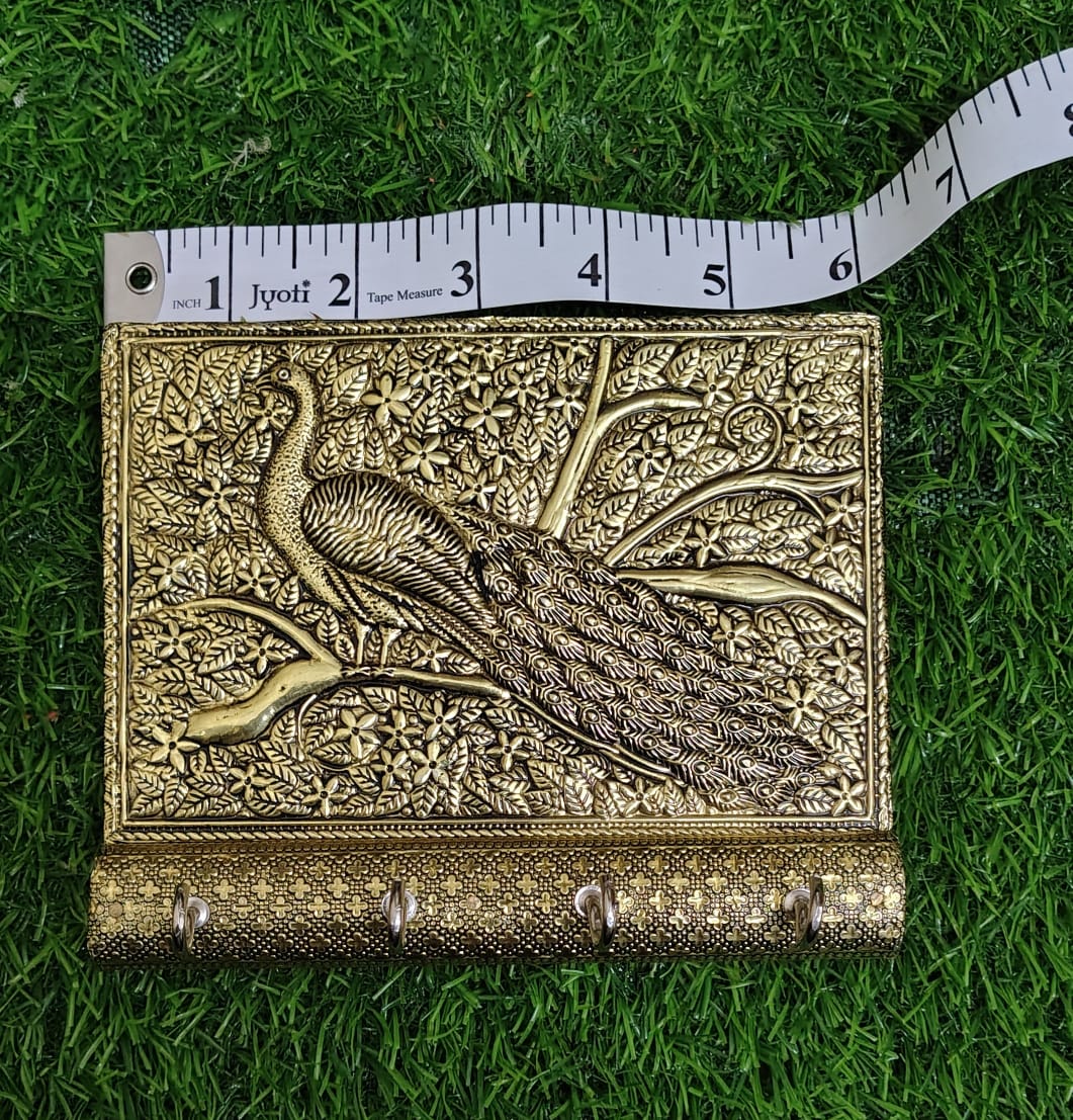 Meena Work Peacock Key Holder