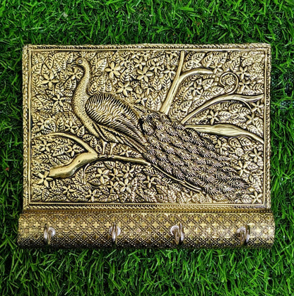 Meena Work Peacock Key Holder