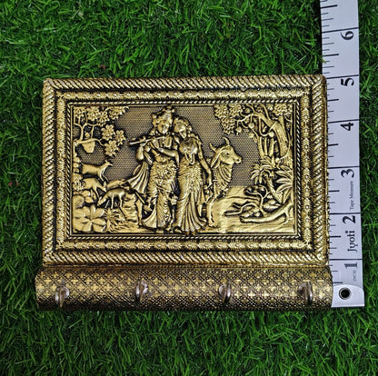Meena Work Radha Krishna Key Holder