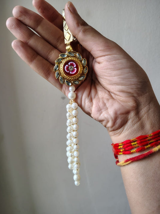 Flower Kundan Saree Challa Pack of 10
