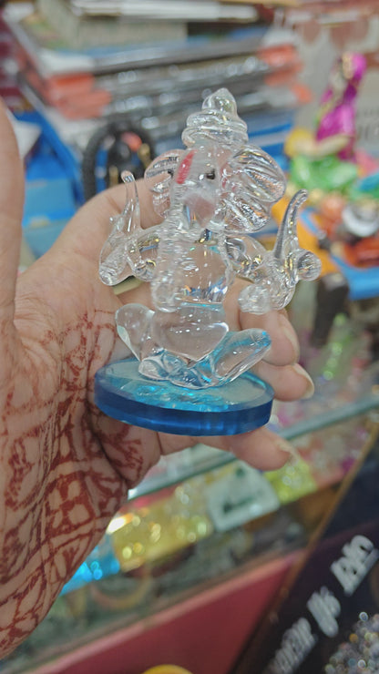 Double side face crystal Ganesha