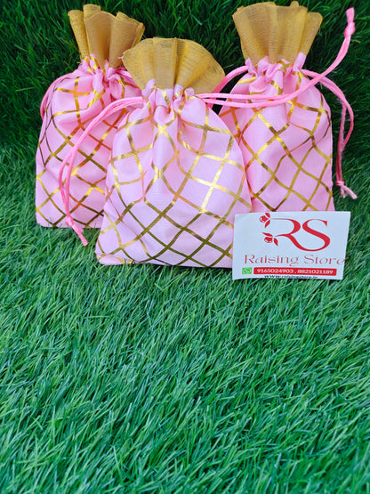 Golden line potli pack of 10