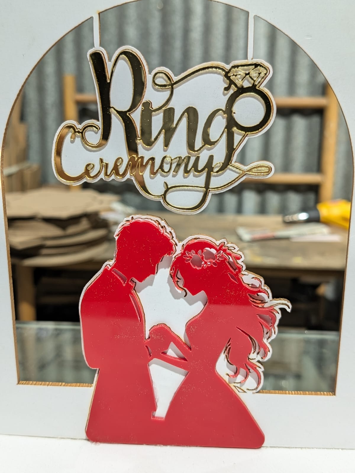 Adorable engagement platter