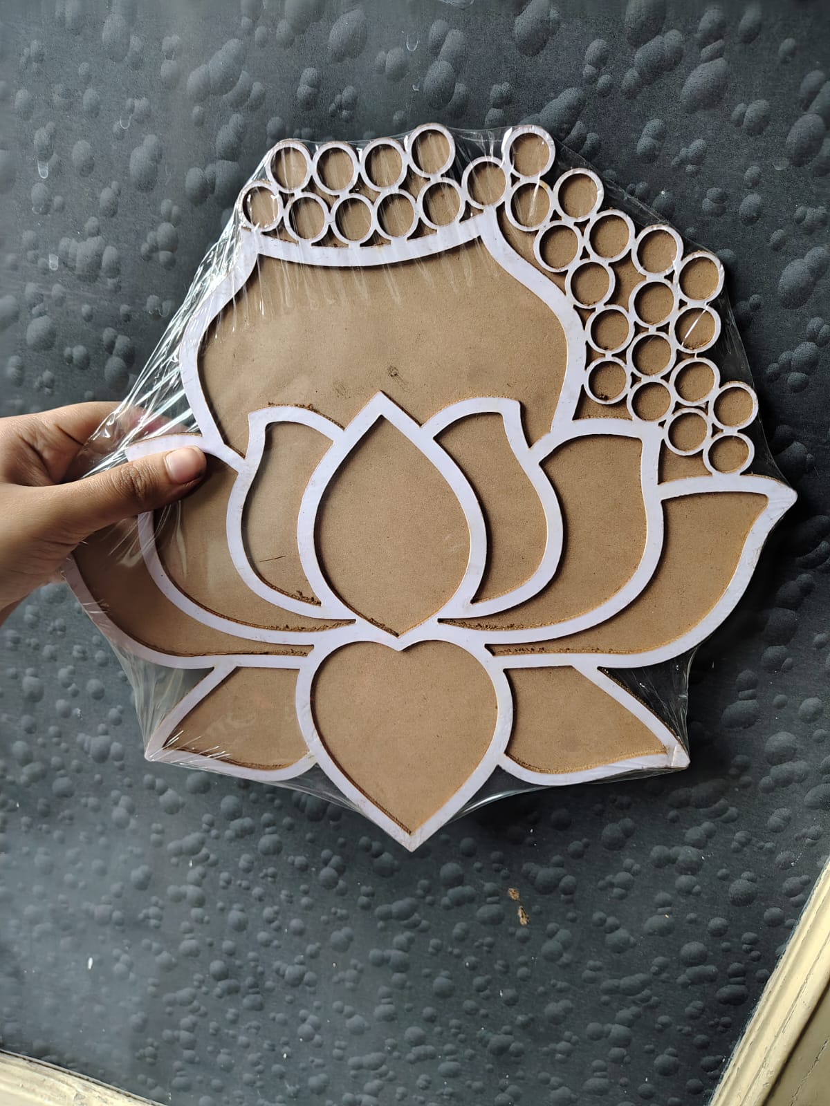 Reusable mdf rangoli