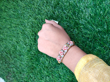 Floral chain bracelet pack of 10