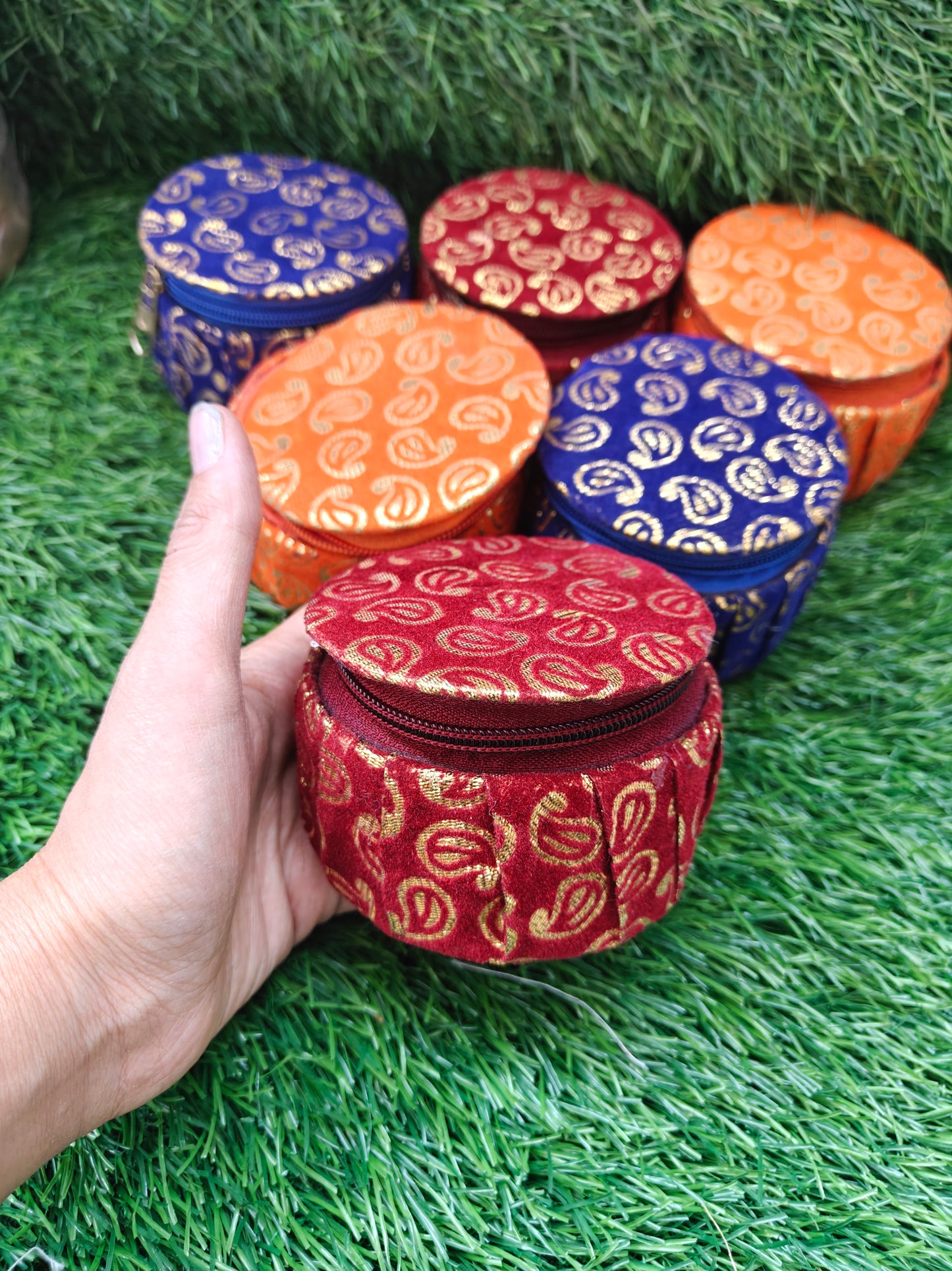 Velvet fabric Bangle box pack of 5