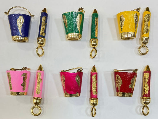 Meena work mini balti pichkari pack of 10