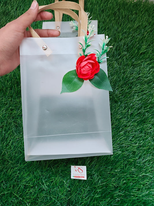 Pvc bags for rakhi and festive favours pack of 5