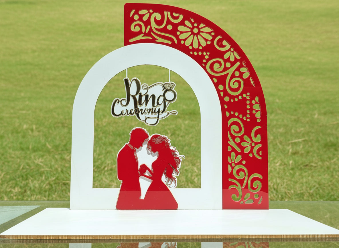 Adorable engagement platter