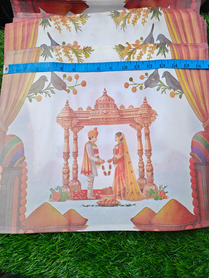 Beautiful wedding theme printed saree cover pack of 12