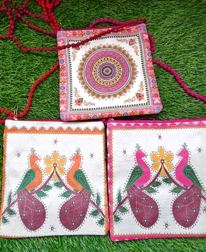 Digital print jute silling bag pack of 10