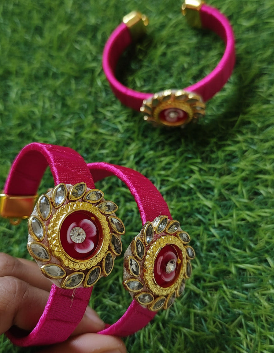 Floral kundan kada pack of 10