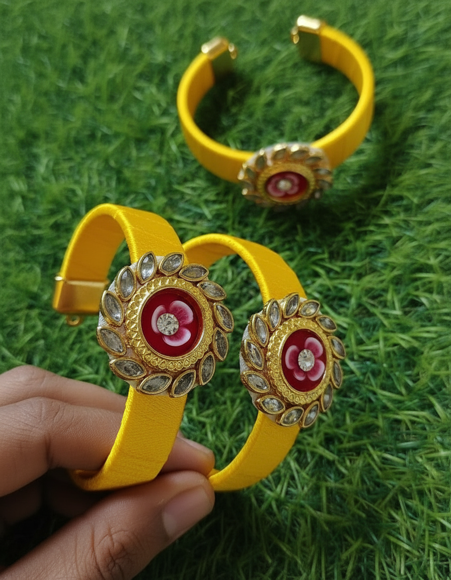 Floral kundan kada pack of 10