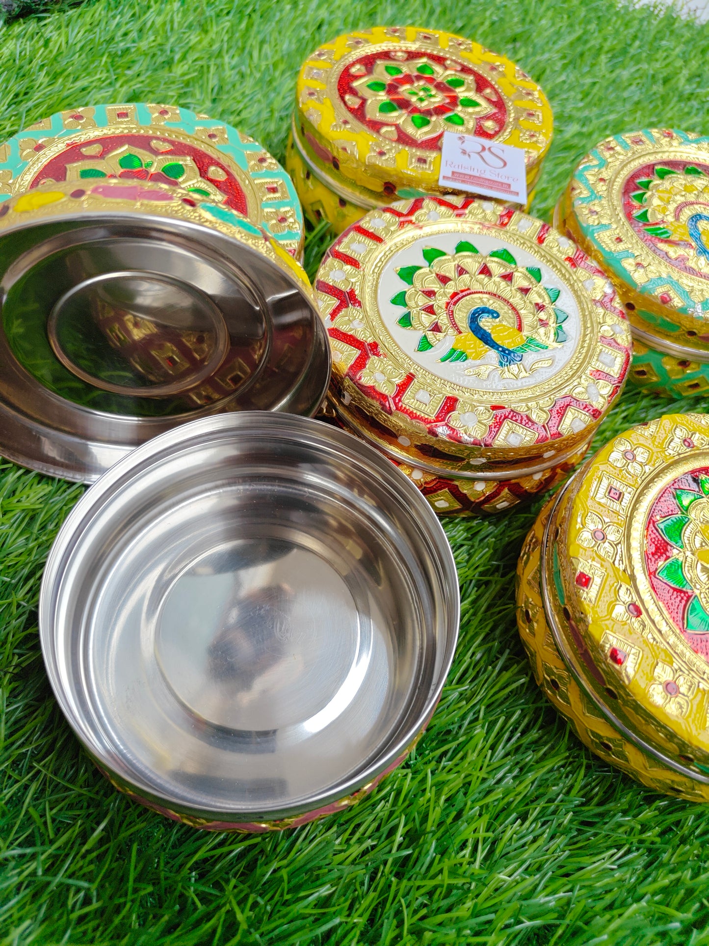 Meenakari steel box