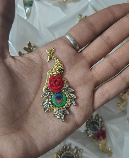Peacock Brooch Pack Of 10
