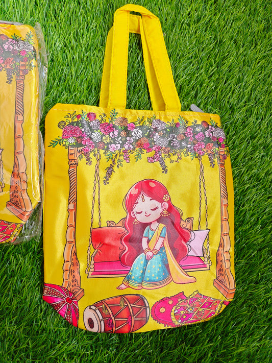 Haldi /mehndi dol print bag pack of 12
