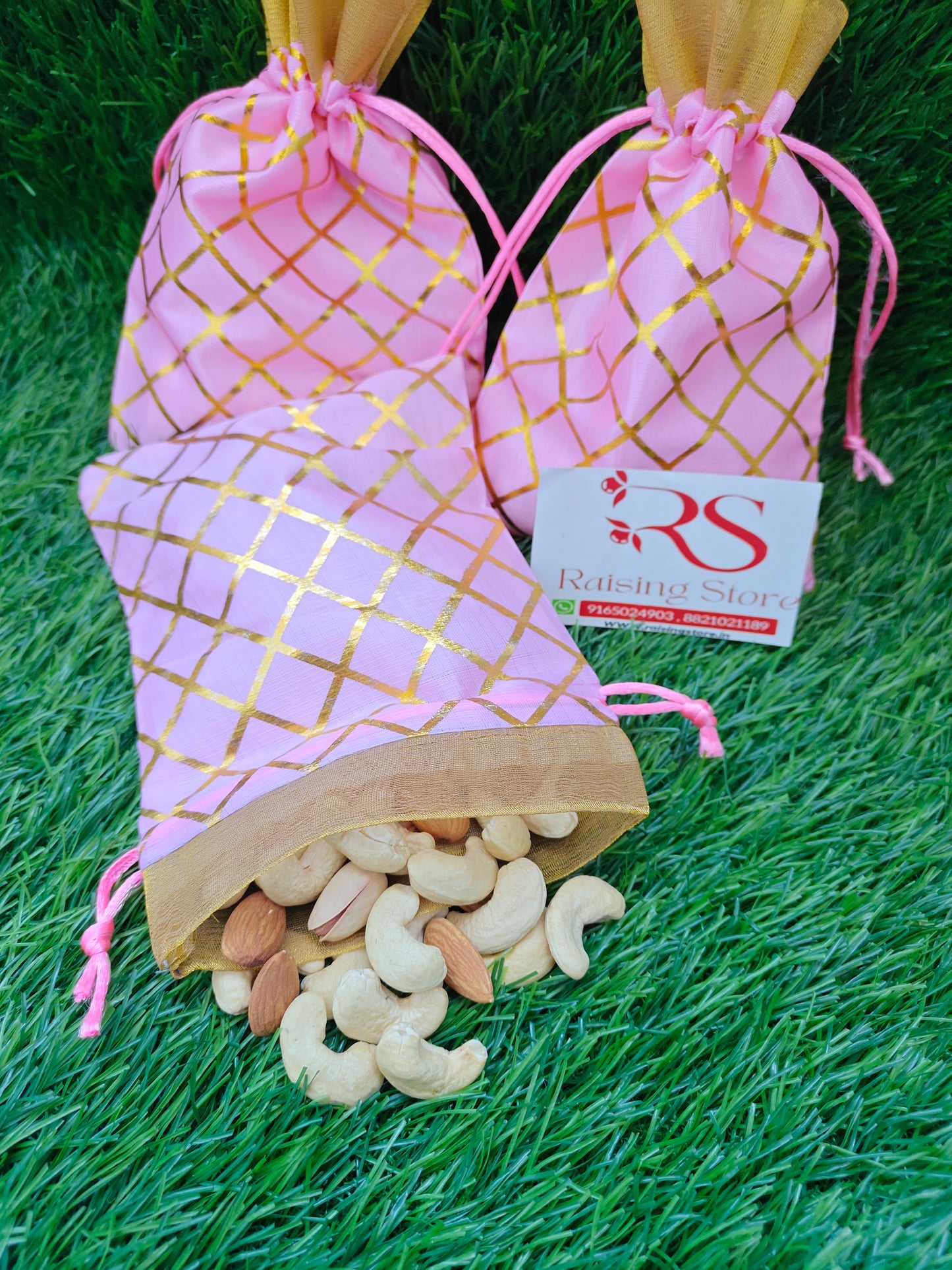 Golden line potli pack of 10