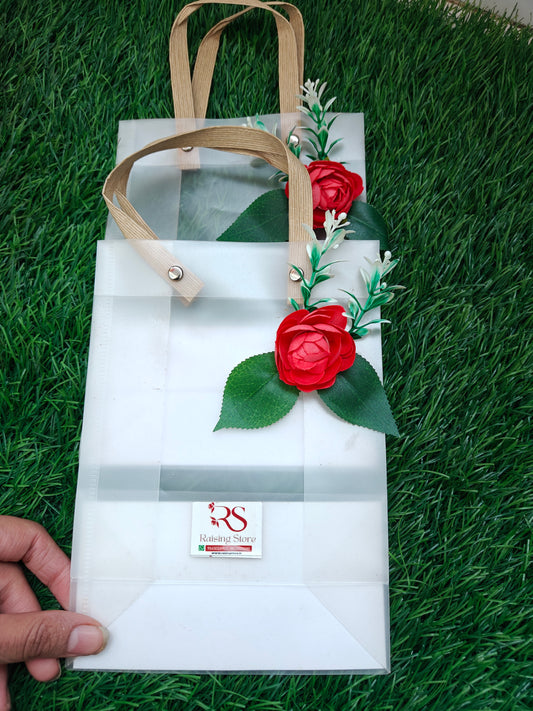 Pvc bags for rakhi and festive favours pack of 5