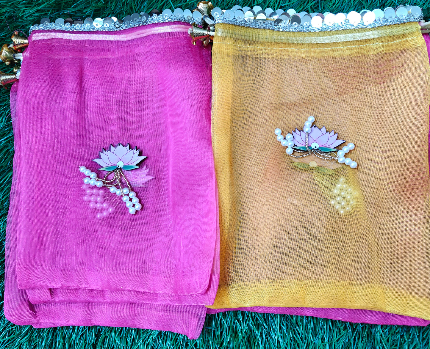 Organza potli pack of 10