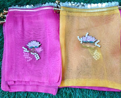 Organza potli pack of 10