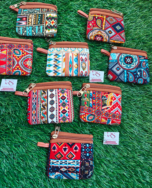 Trendy patola coin pouch