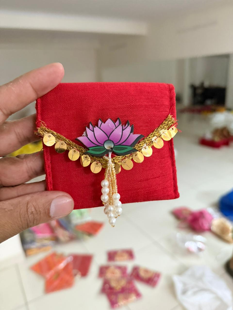 Premium Lotus coin pouch pack of 10