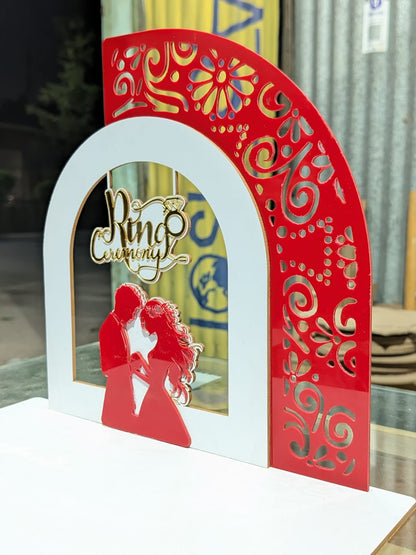 Adorable engagement platter