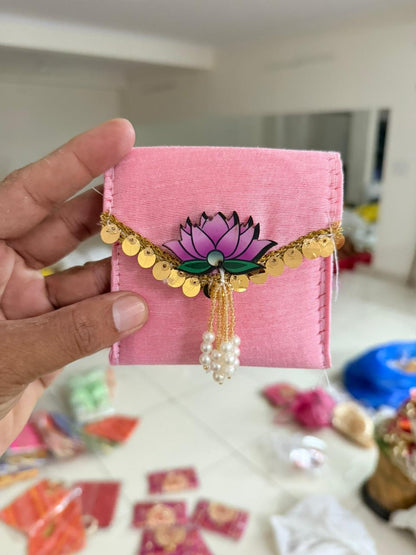 Premium Lotus coin pouch pack of 10