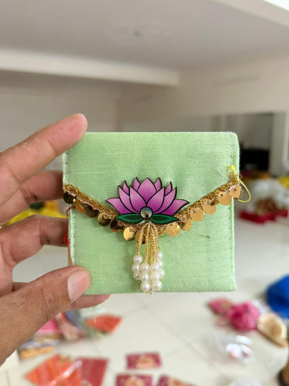 Premium Lotus coin pouch pack of 10