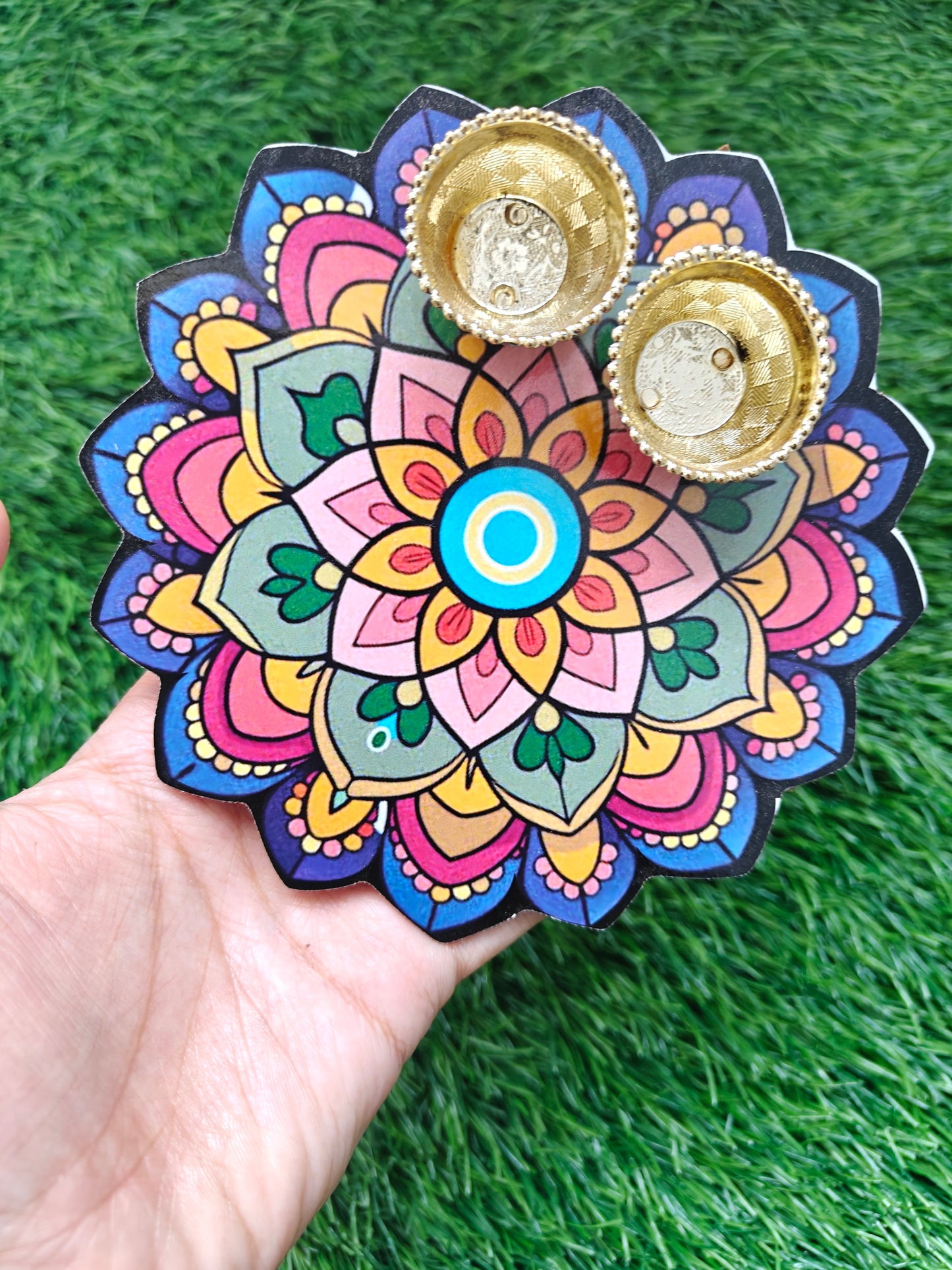 Flower shape roli chawal platter pack of 5