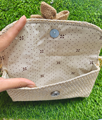 Jute clutch