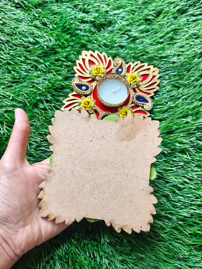 Square Lotus tealight platter