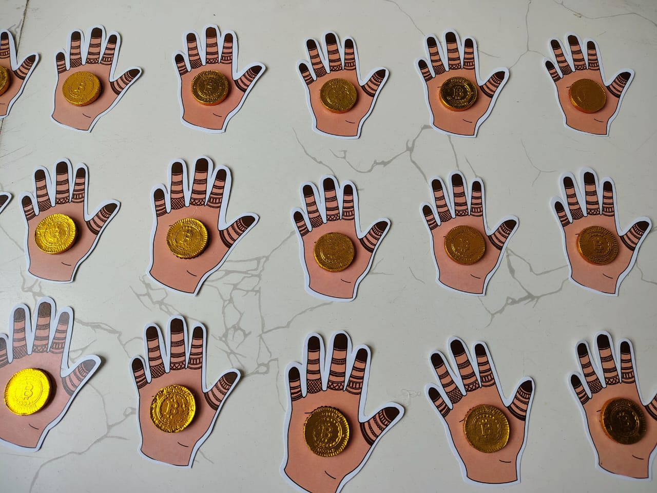 Mehandi favour pack of 10