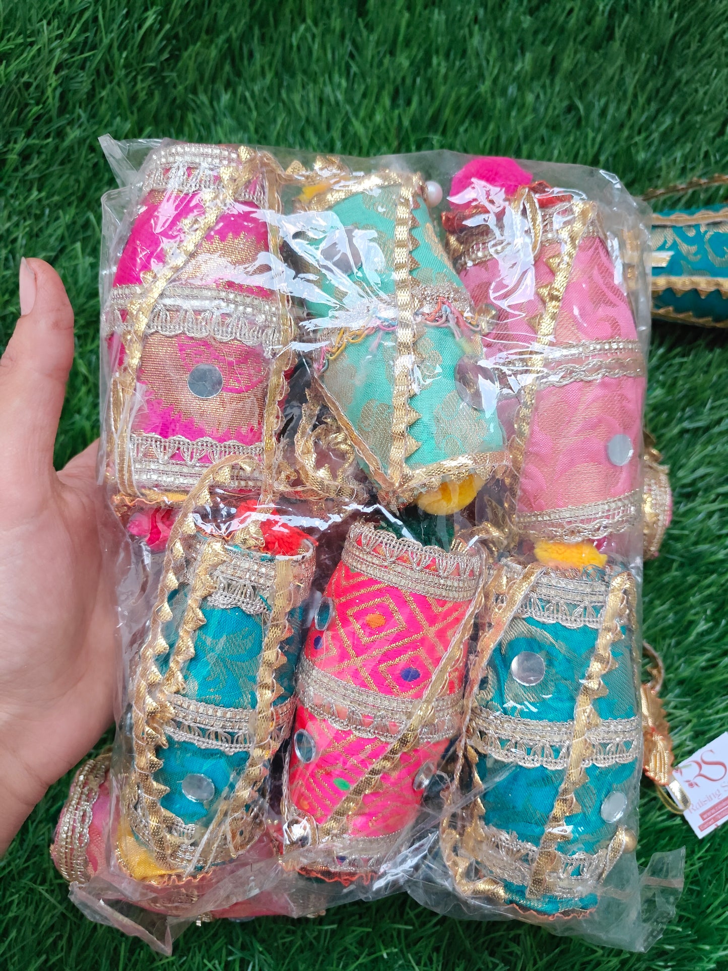 Mini dholak for dry fruit and cash gifting (pack of 6 )