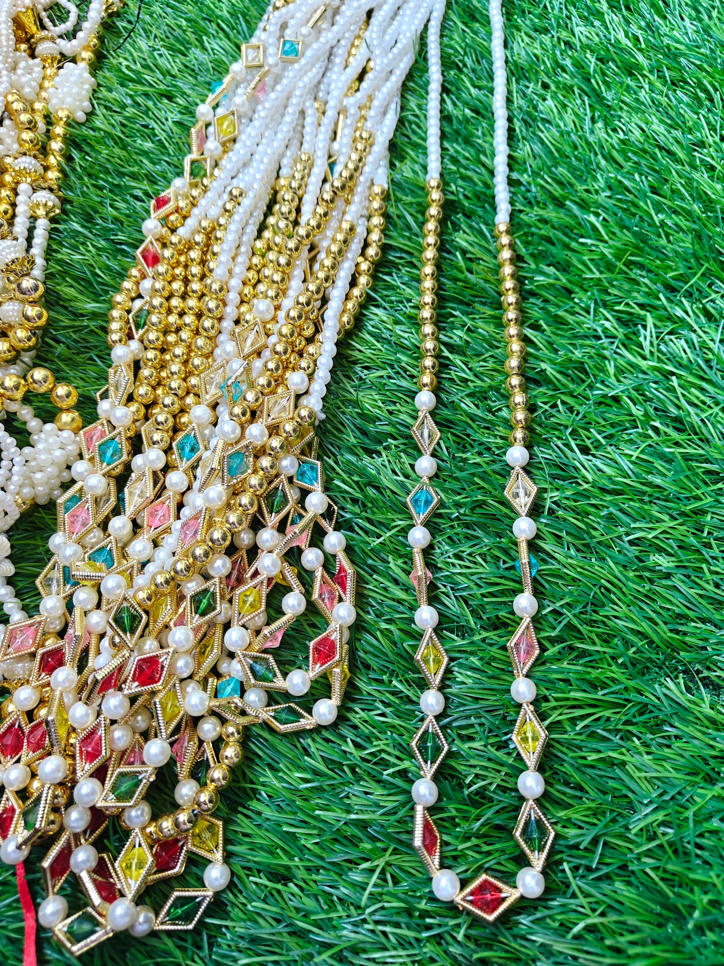 Colour ful crystal swagat mala pack of 12