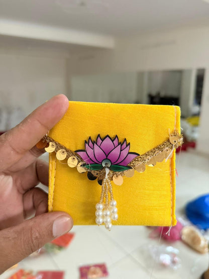 Premium Lotus coin pouch pack of 10