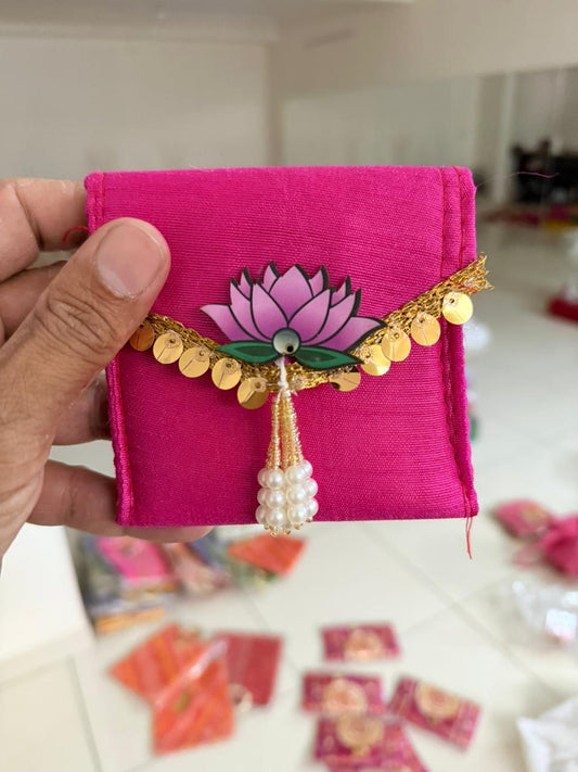 Premium Lotus coin pouch pack of 10