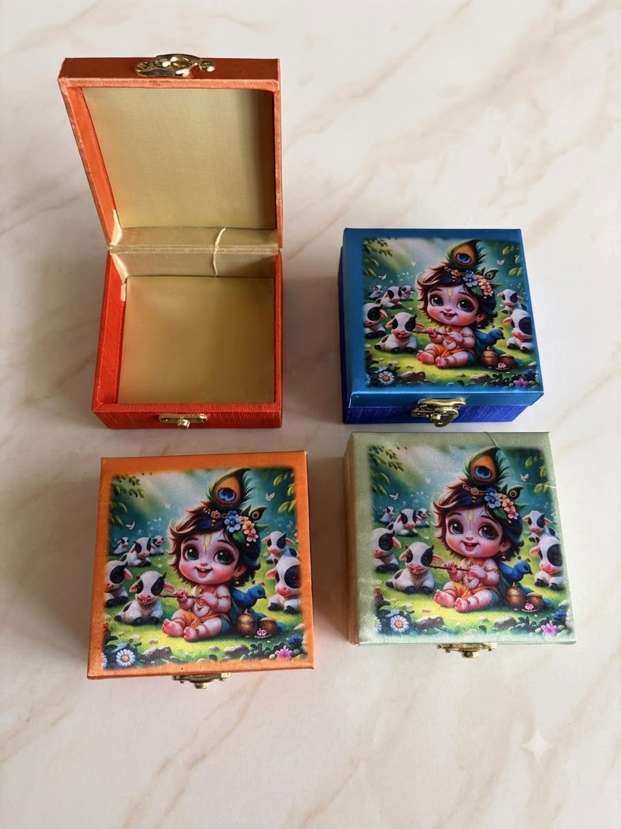 Bal Gopal print box for janmashtami gift 🎁